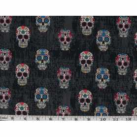 Quilt Cotton 3301-44* Skull