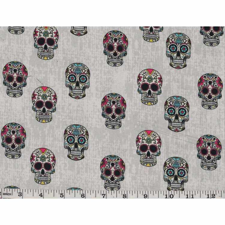 Quilt Cotton 3301-45* Skull