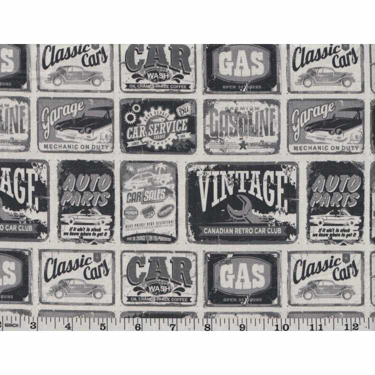 Coton Quilt 3301-76* Plaques Automobile Vintage