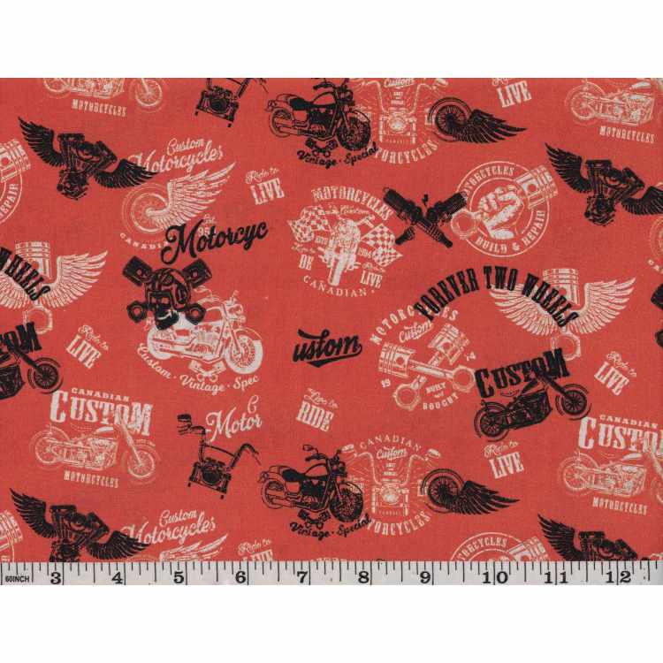Coton Quilt 3301-114* Motos