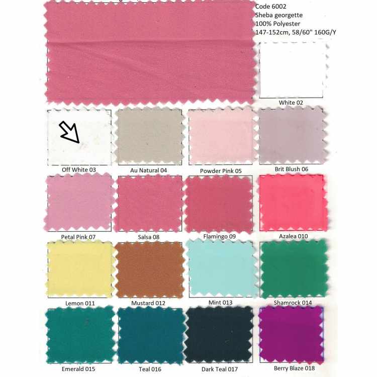 Sheba Georgette 6002