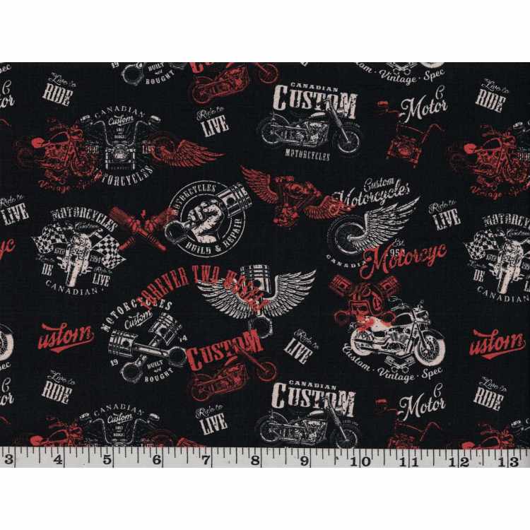 Quilt Cotton 3301-170* Love to Ride