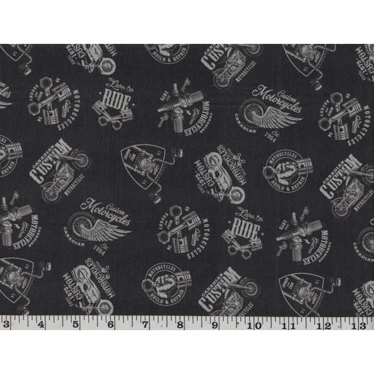 Quilt Cotton 3301-172* Motorcycles