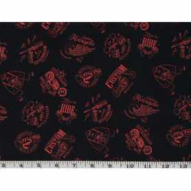Quilt Cotton 3301-173* Motorcycles