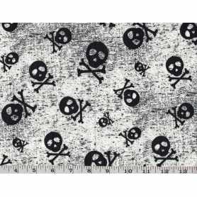 Coton Quilt 3301-216* Tête de mort