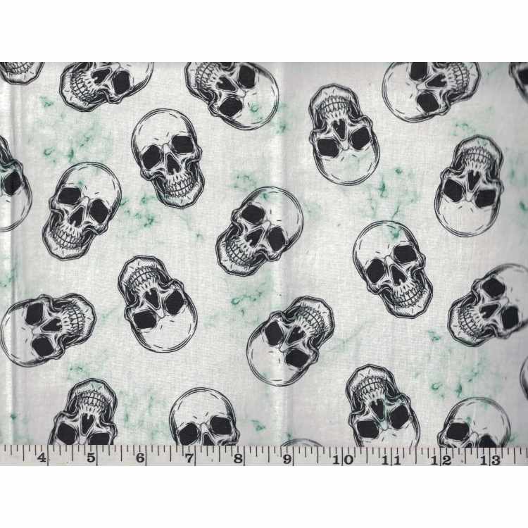 Quilt Cotton 3301-224* Skull