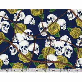 Quilt Cotton 9001-10* Skull