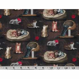 Quilt Cotton 9001-19 Cats