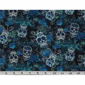 Quilt Cotton 9001-32* Skull