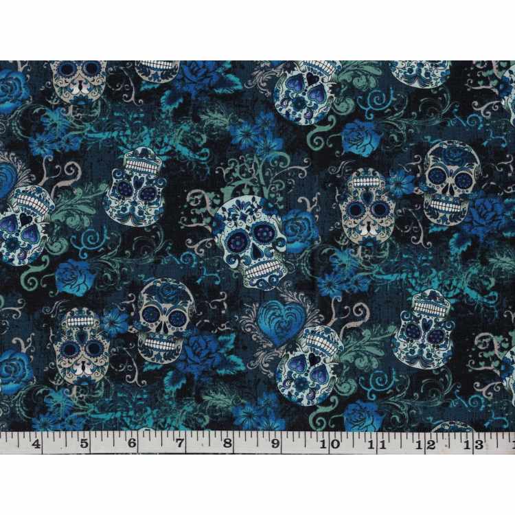 Quilt Cotton 9001-32* Skull