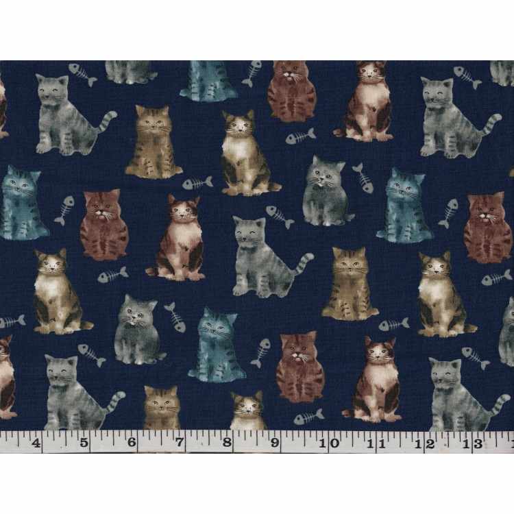 Quilt Cotton 9001-33 Cats