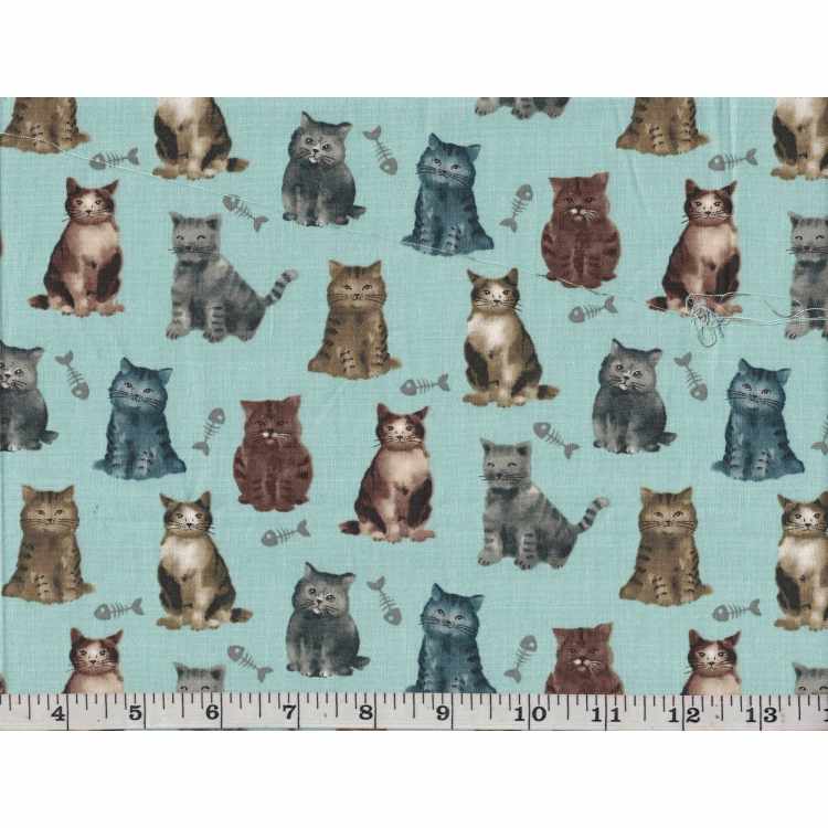 Quilt Cotton 9001-34 Cats