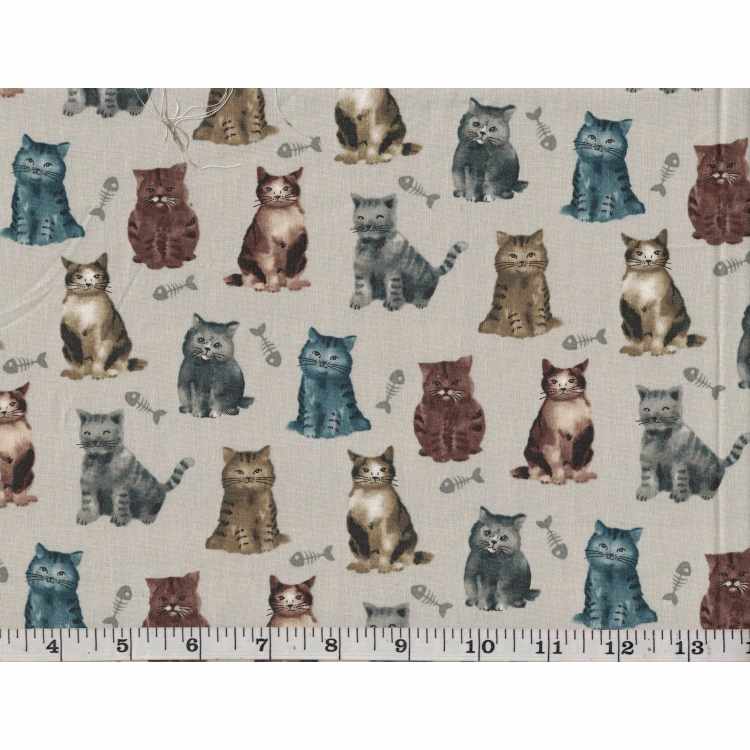 Quilt Cotton 9001-36 Cats
