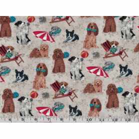Quilt Cotton 9001-51 Dogs