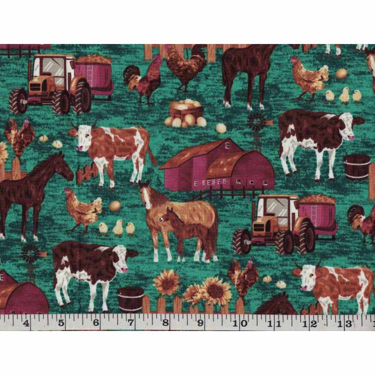 Quilt Cotton 9001-55 Farm