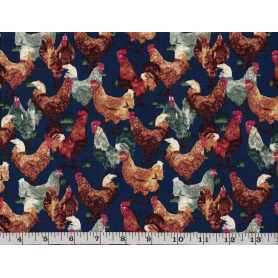 Quilt Cotton 9001-58 Chicken