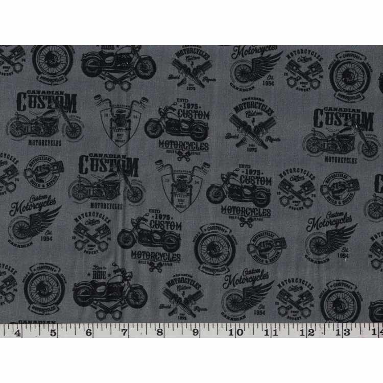 Coton Quilt 3301-249* Motos Personnalisées Canadiennes