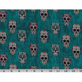 Quilt Cotton 3301-266* Skull