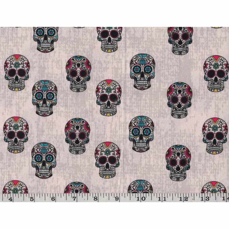 Coton Quilt 3301-267* Tête de mort