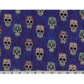 Quilt Cotton 3301-268* Skull