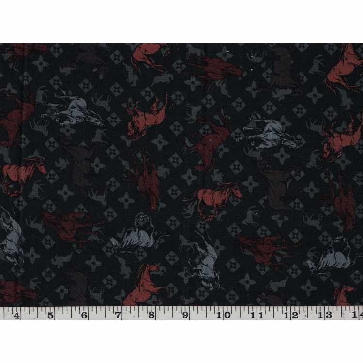 Quilt Cotton 3301-283* Horses