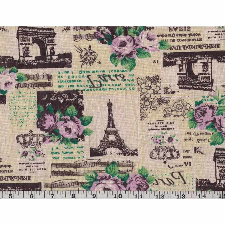 Printed Cotton Linen 10157-2