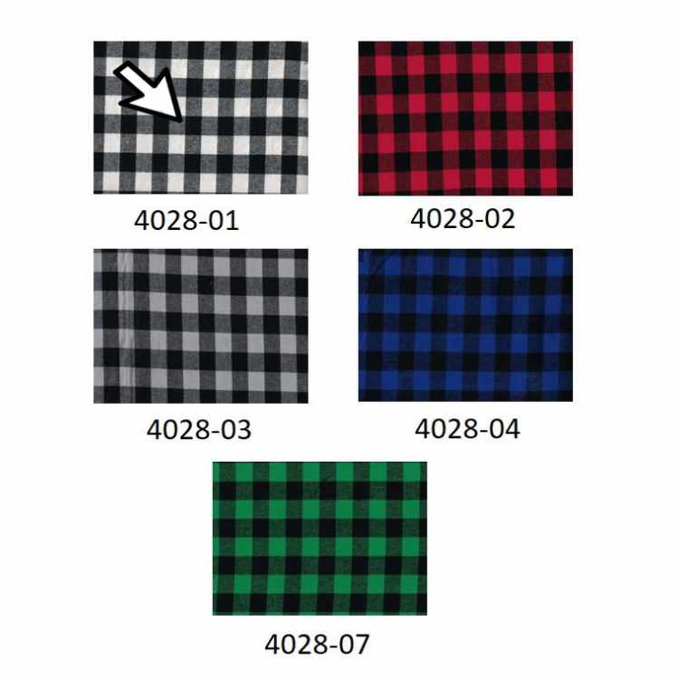Flanelle Teinte en Fil Petit Buffalo Check 4028