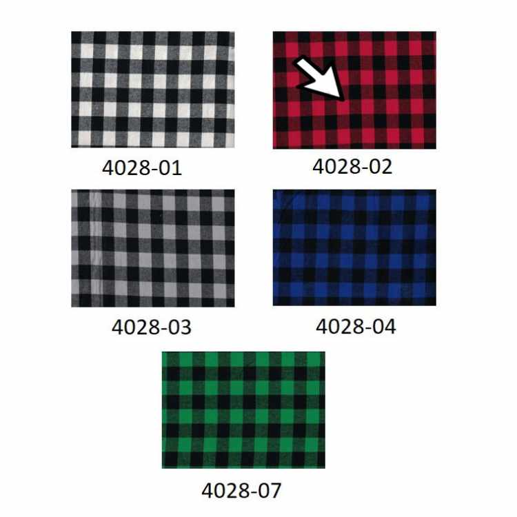 Flanelle Teinte en Fil Petit Buffalo Check 4028