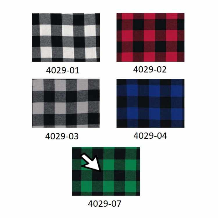 Flanelle Teinte en Fil Gros Buffalo Check 4029