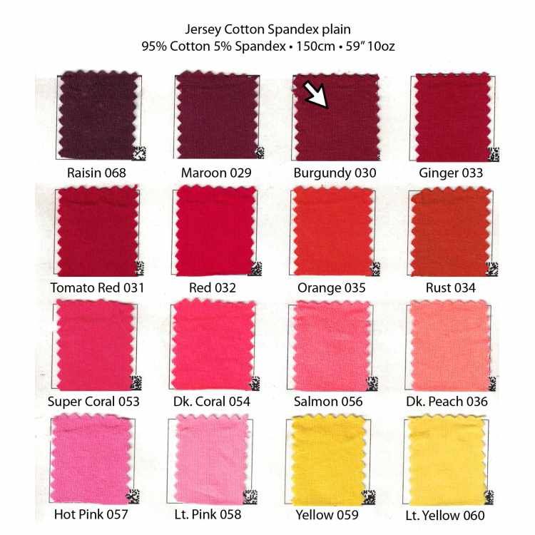 Jersey de Coton Spandex Uni (10oz) 7208
