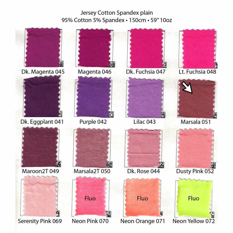 Jersey de Coton Spandex Uni (10oz) 7208