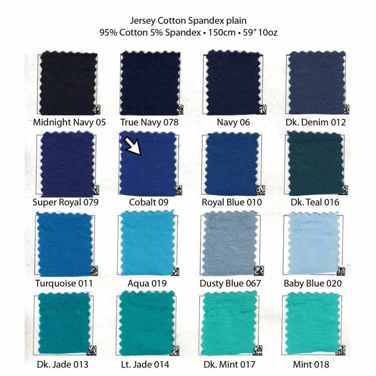 Jersey de Coton Spandex Uni (10oz) 7208