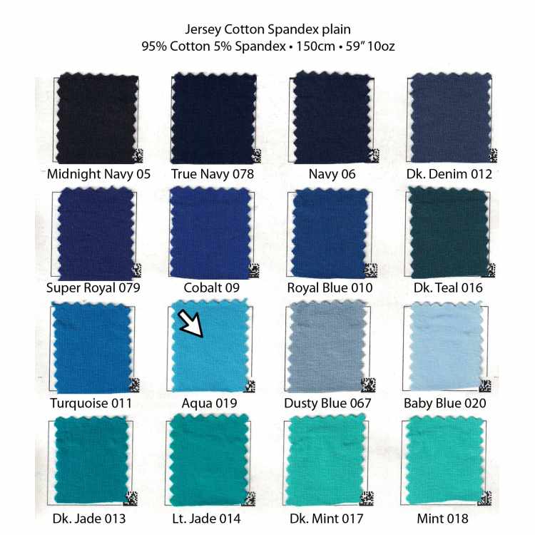 Jersey de Coton Spandex Uni (10oz) 7208