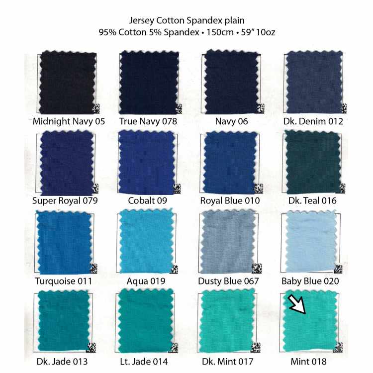 Jersey de Coton Spandex Uni (10oz) 7208