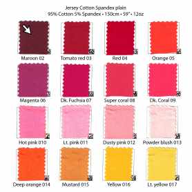 Jersey Cotton Spandex plain 12oz 7215