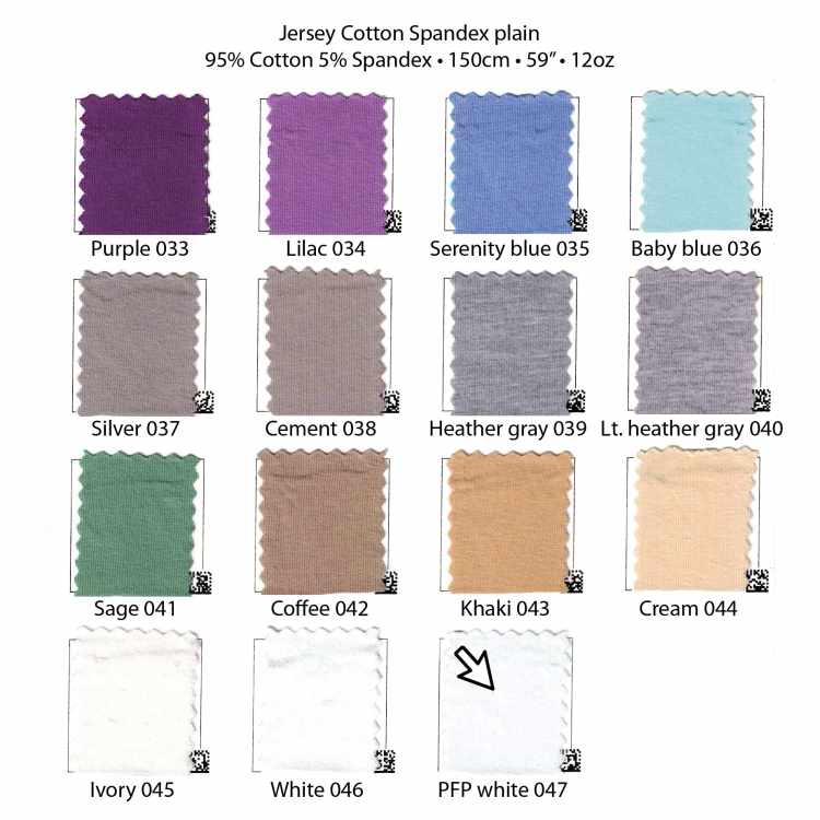Jersey de Coton Spandex uni 12oz 7215