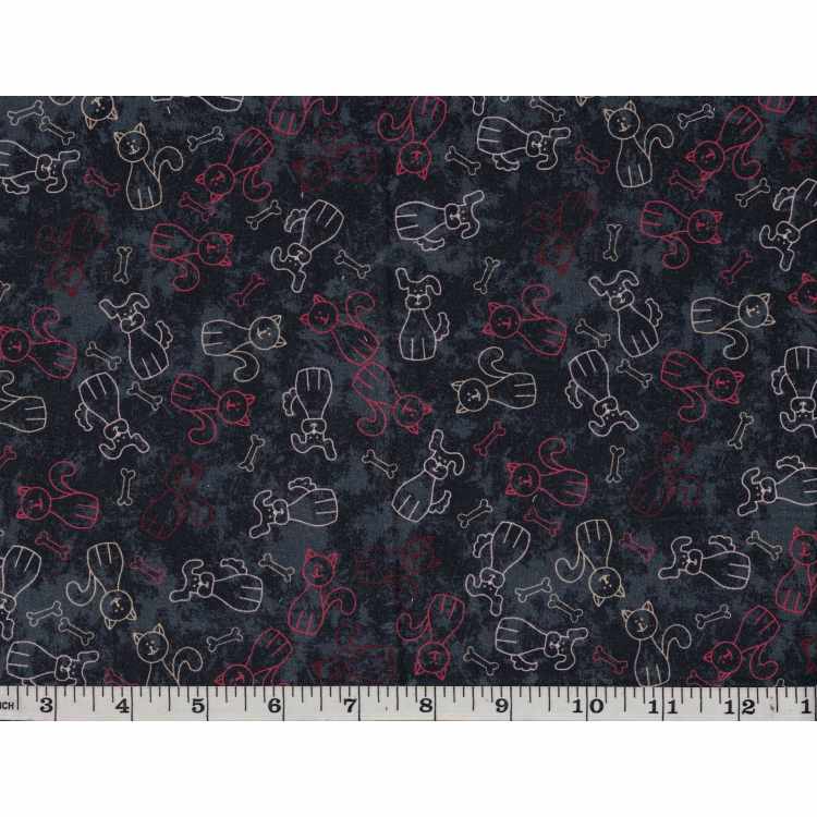 Quilt Cotton 3301-314 Dogs