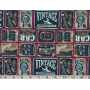 Quilt Cotton 3301-335 Vintage Car Plates