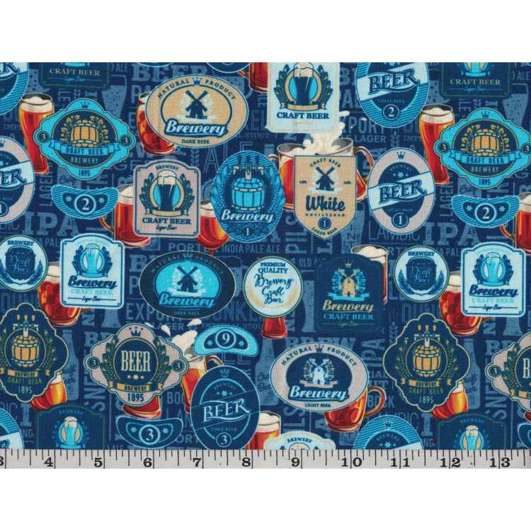 Coton Quilt 3301-414  Plaques Vintages bières