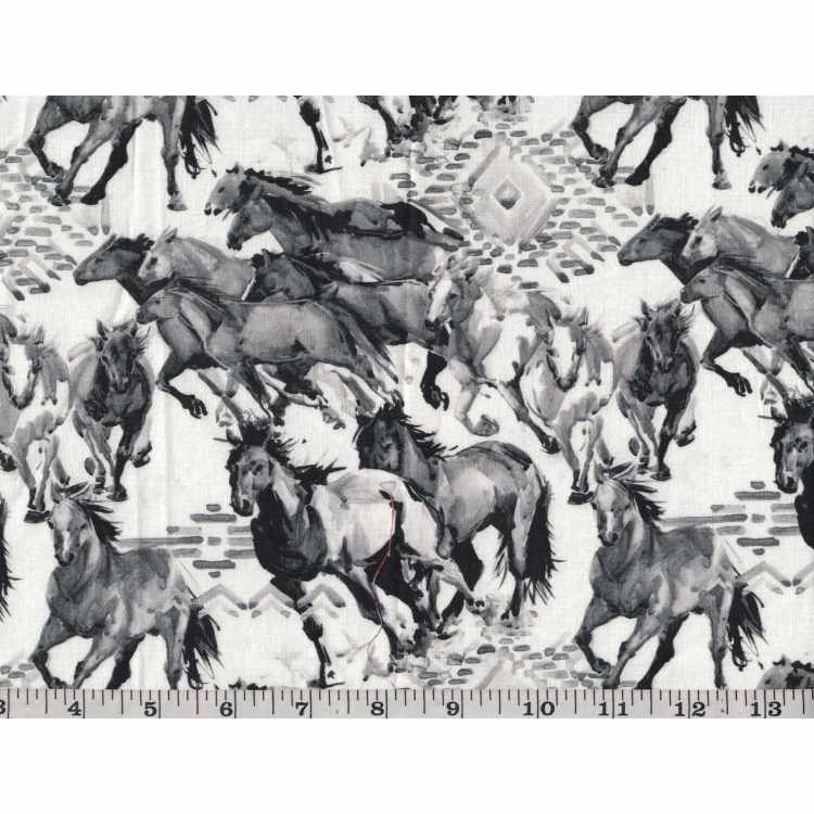 Quilt Cotton 3301-426 Horses