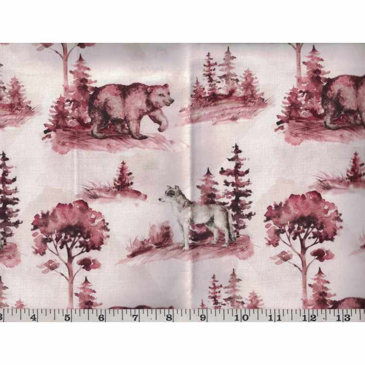 Coton Quilt 3301-436 Loups-Ours