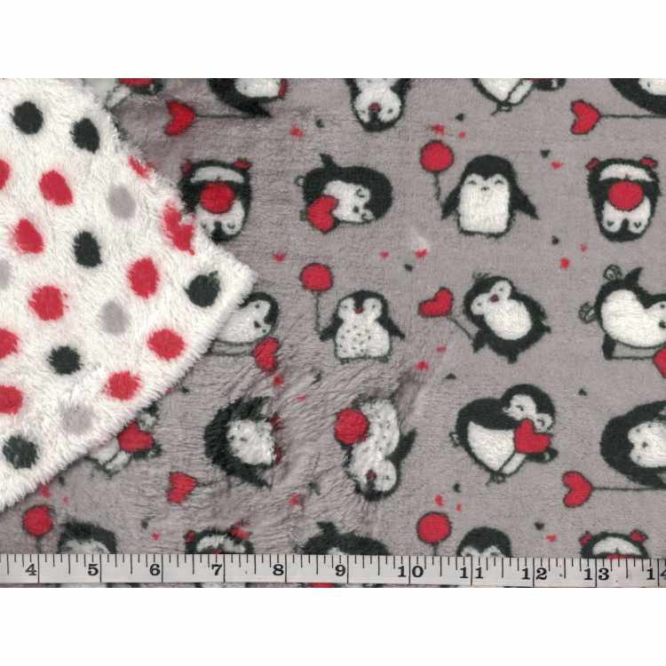 Whisper Fleece Print 2 sided Youbi Stof 5577-3