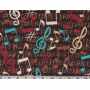 Quilt Cotton 3301-477 Music Note