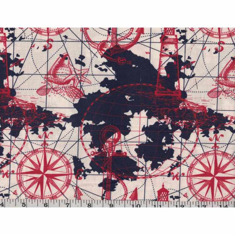 Coton Quilt 3301-480 Carte de voyage