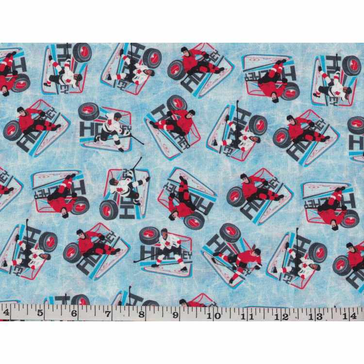 Quilt Cotton 3301-493 Hockey
