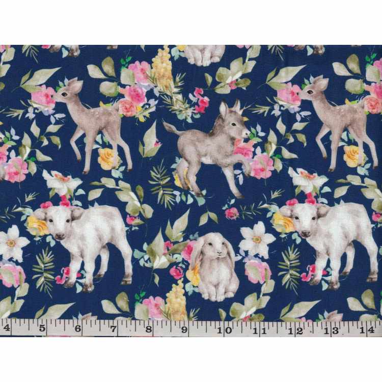 Coton Quilt 3301-547 Bébé Animaux