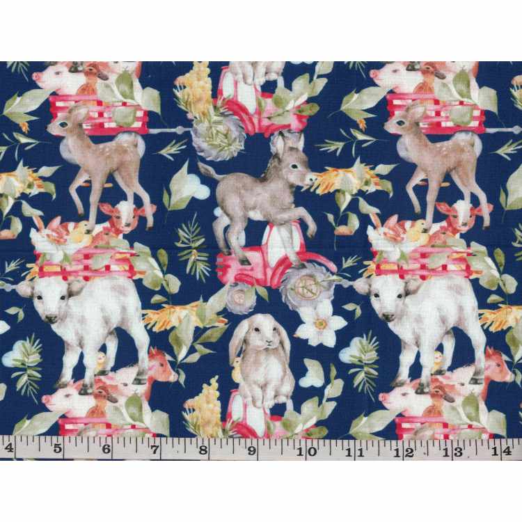 Coton Quilt 3301-551 Bébé Animaux