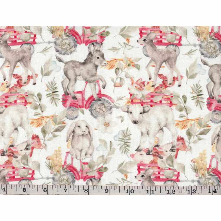 Coton Quilt 3301-552 Bébé Animaux