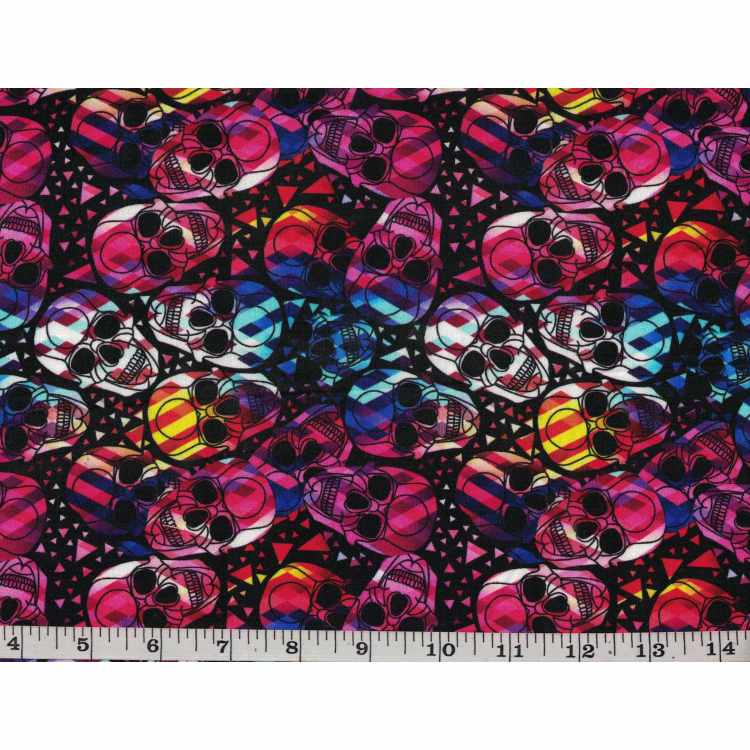 Quilt Cotton 3301-555* Skull