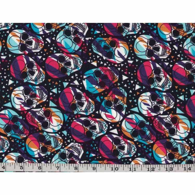 Quilt Cotton 3301-556* Skull